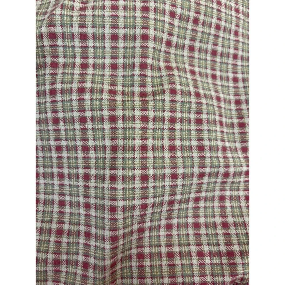 Deep Red Pillow Sham Possibly Waverly Green Cord 32x27 No Brand Tag Standard